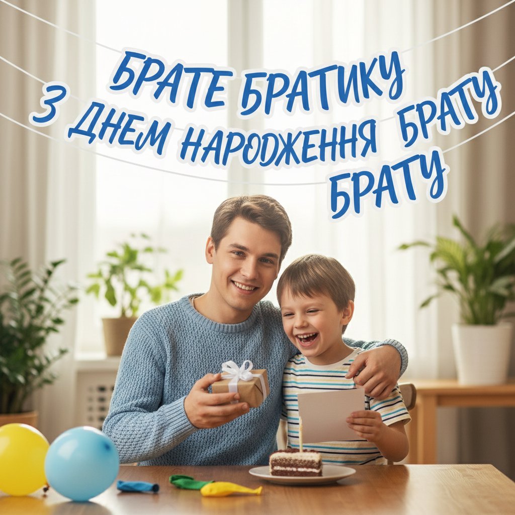 брате братику з днем народження брату