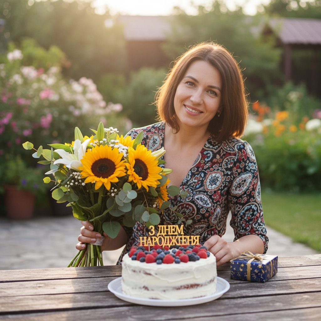 днем народження жінці