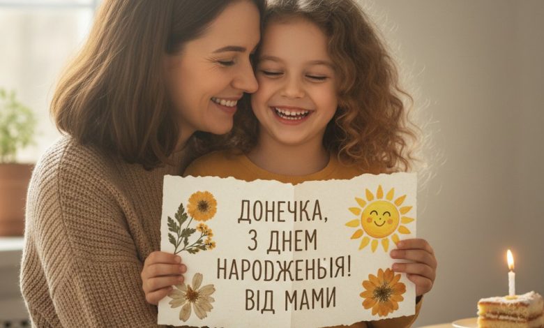 донечки привітання з днем народження доньці від мами