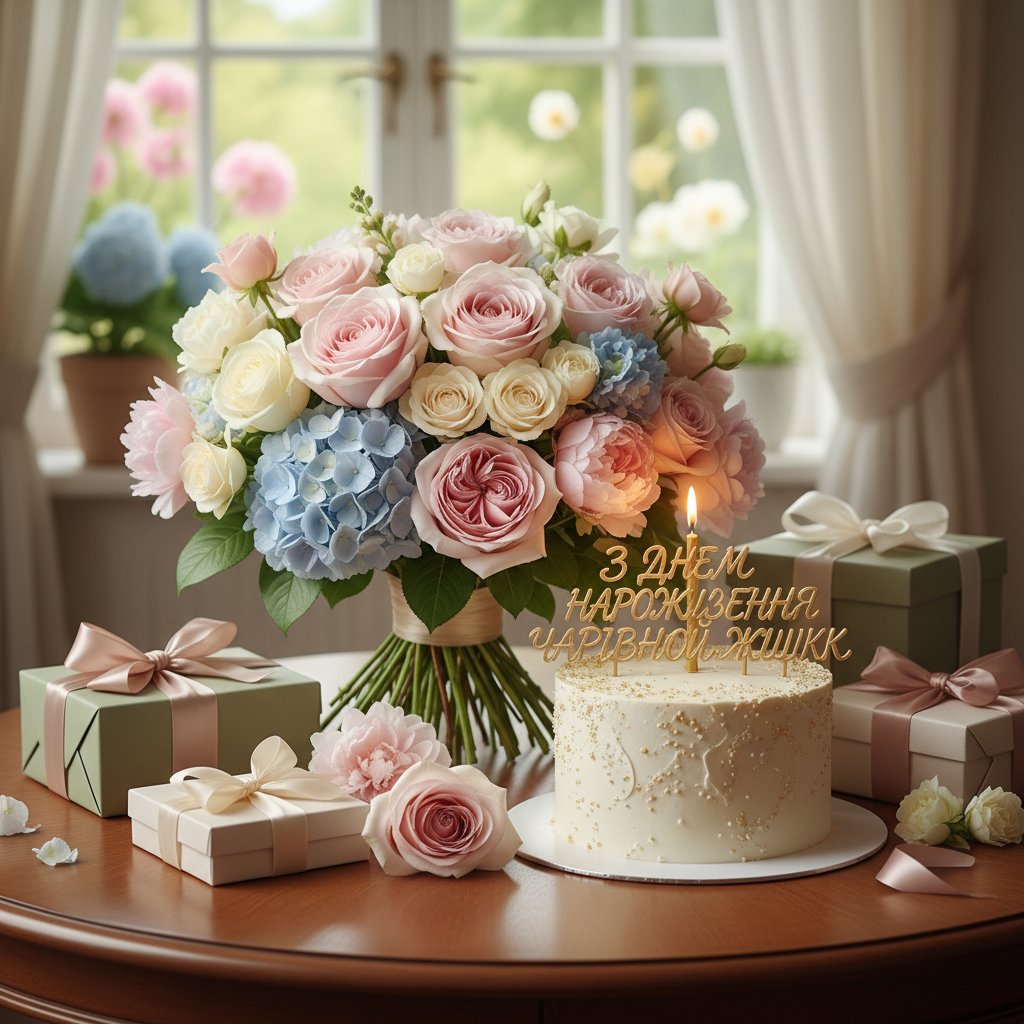 картинки з днем народження для чарівної жінки