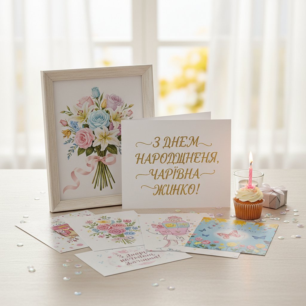 картинки з днем народження для чарівної жінки