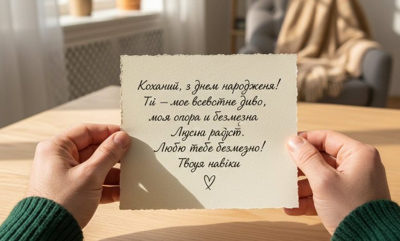 коханий з днем народження своїми словами