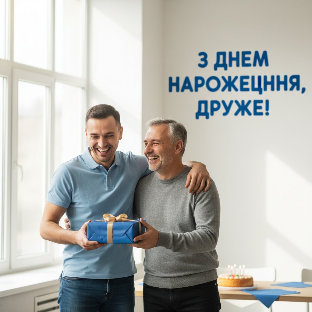 мужчині з днем народження другу