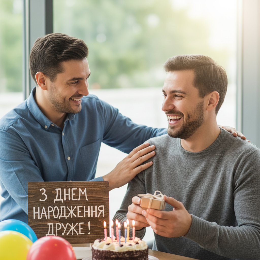 мужчині з днем народження другу
