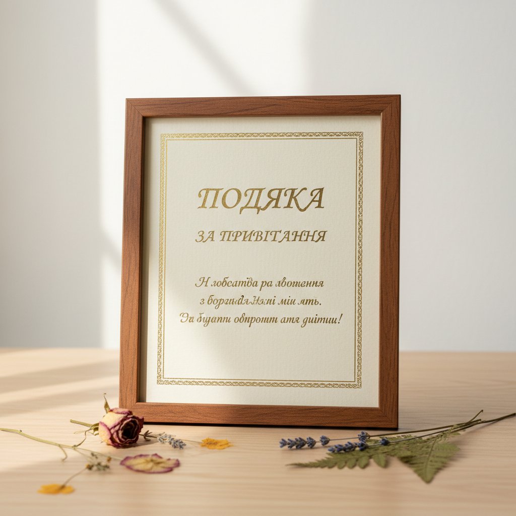 подяка за привітання