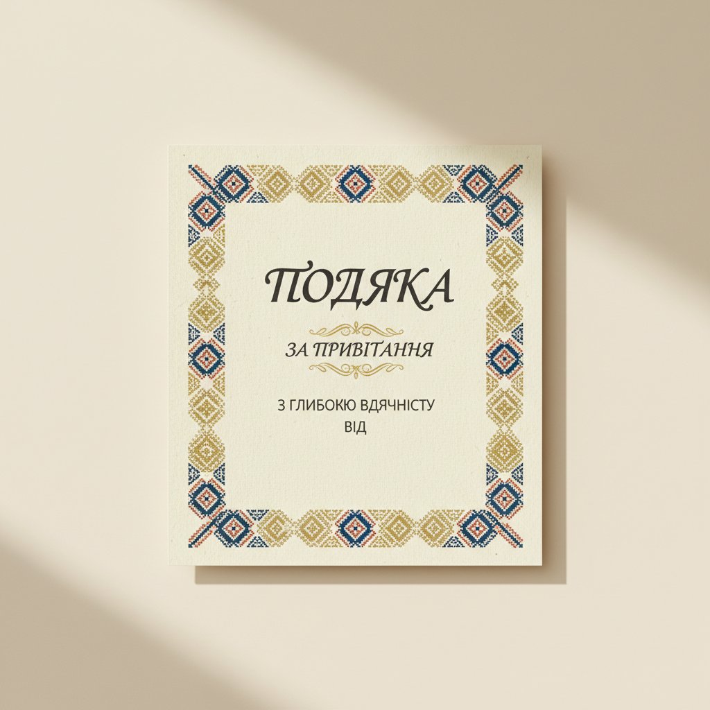 подяка за привітання
