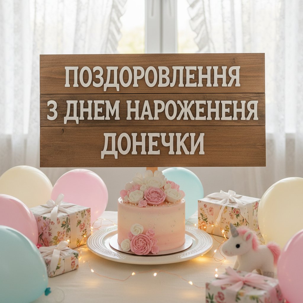 поздоровлення з днем народження донечки