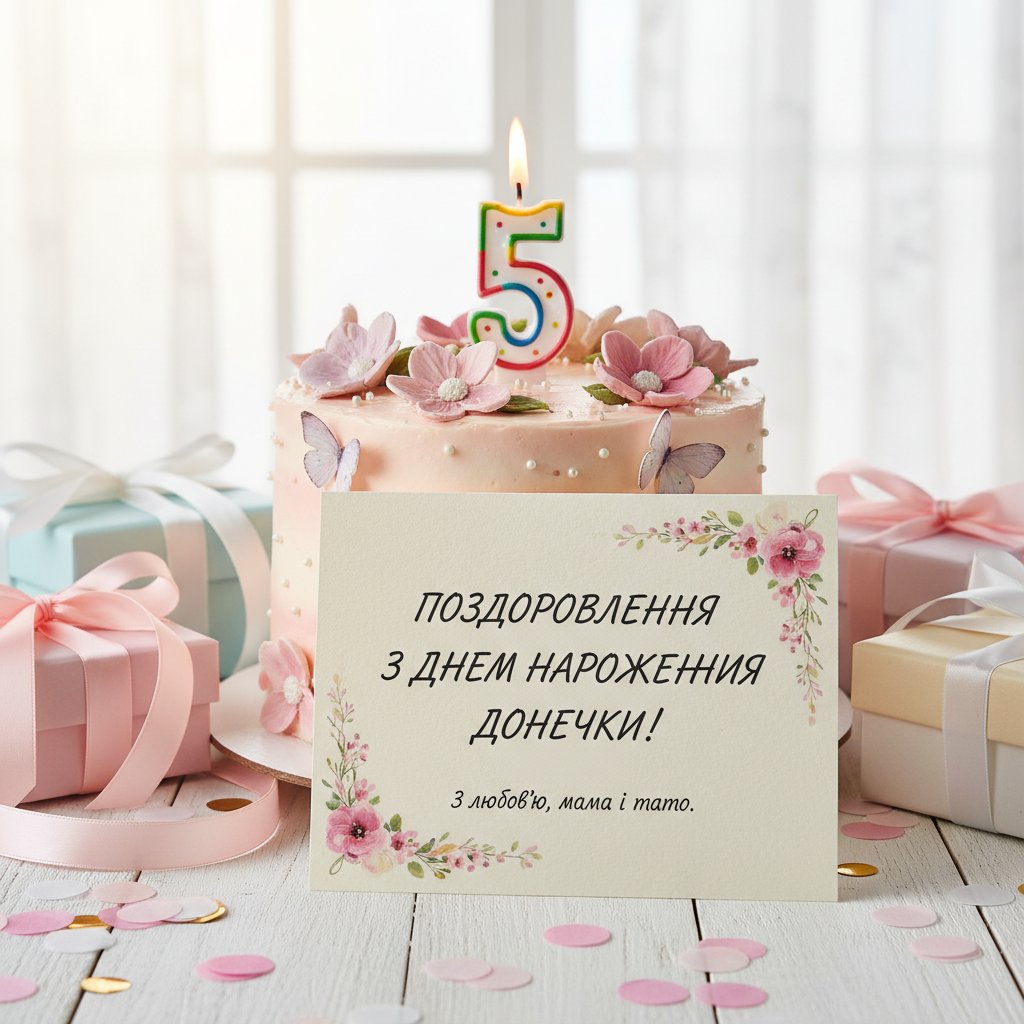 поздоровлення з днем народження донечки