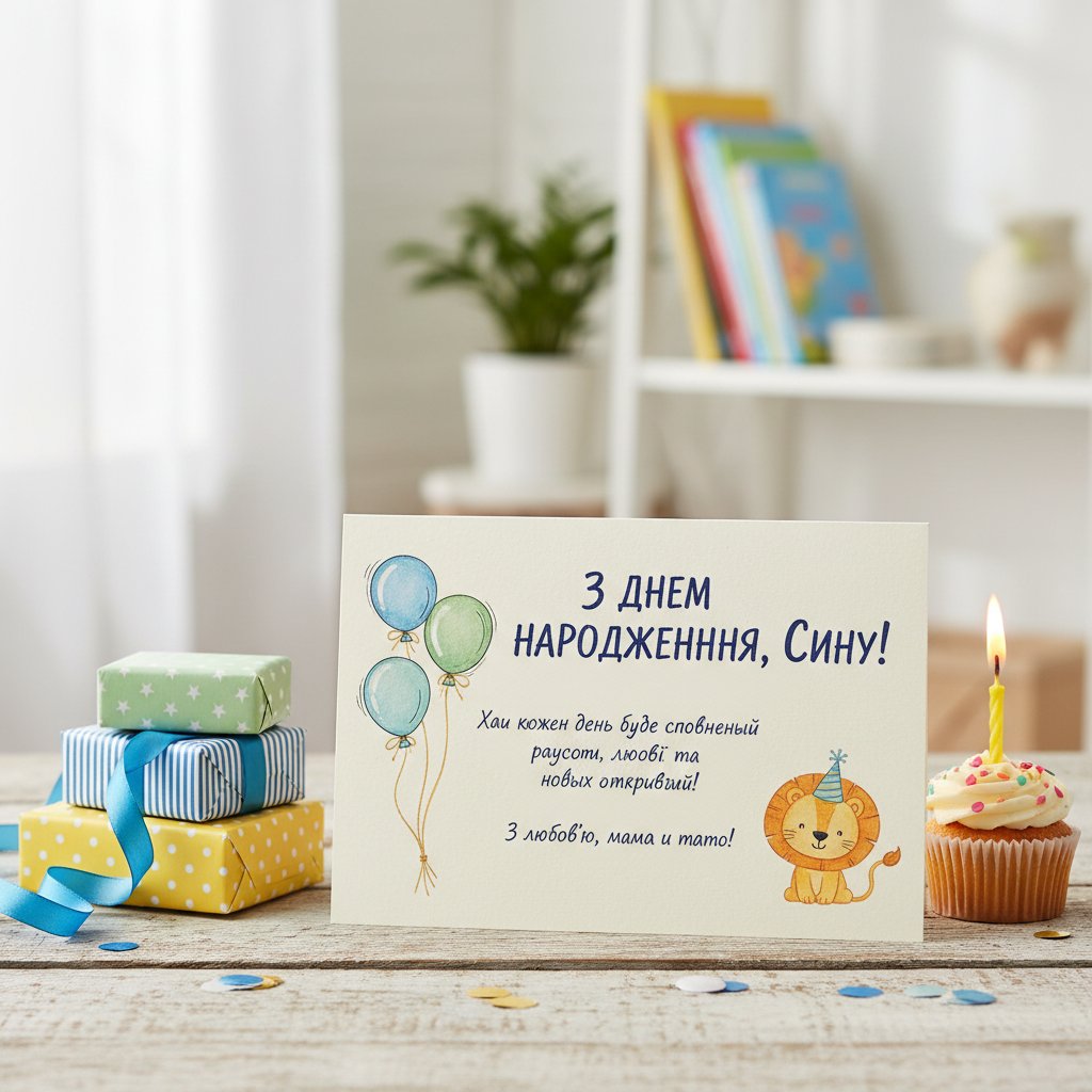 поздоровлення з днем народження сина