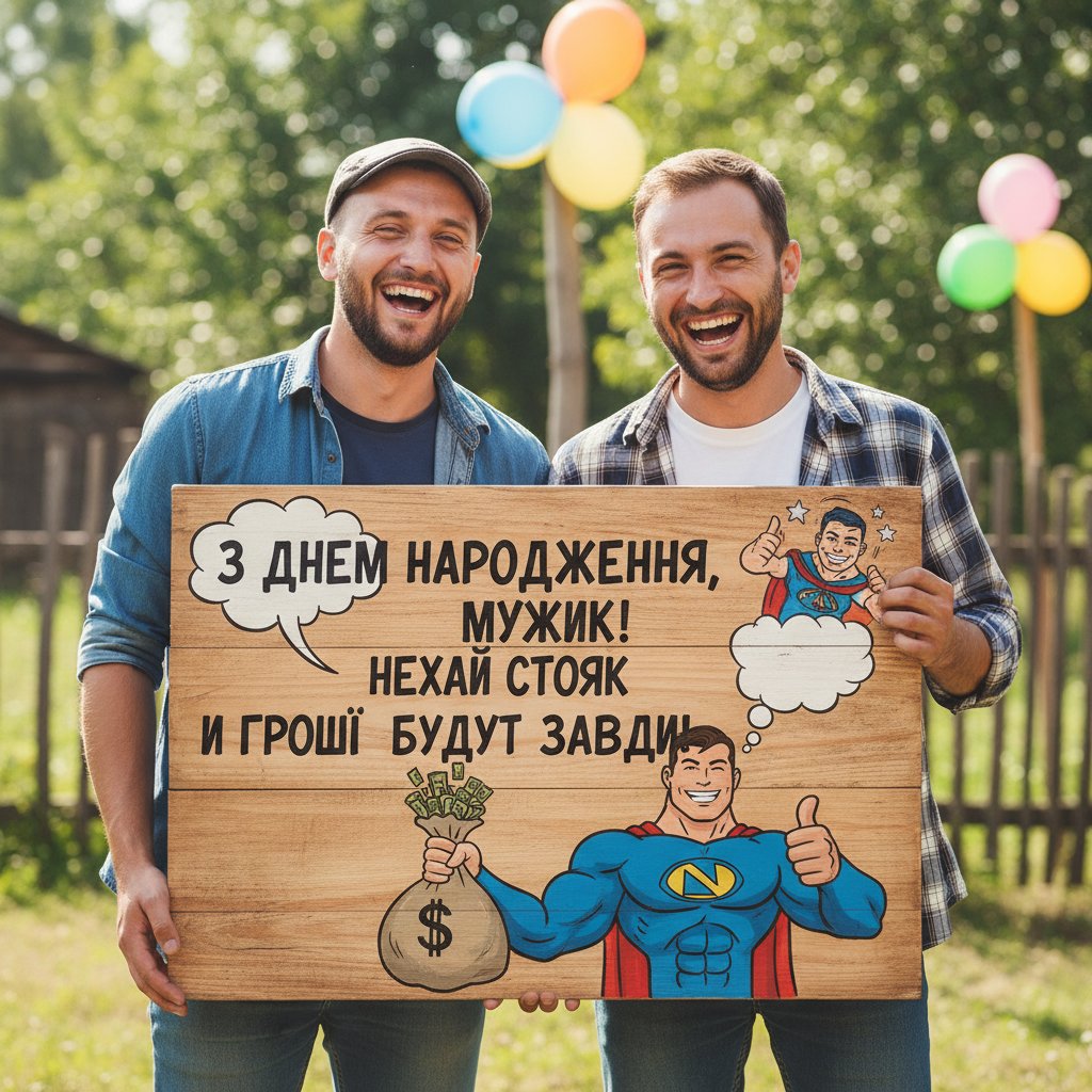 привітання з днем народження чоловіка прикольні