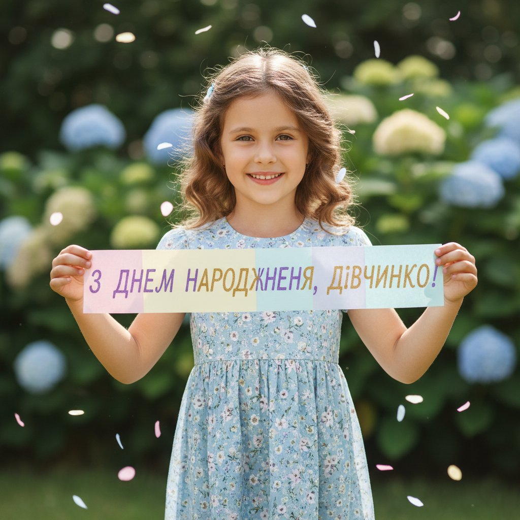 привітання з днем народження дівчинці