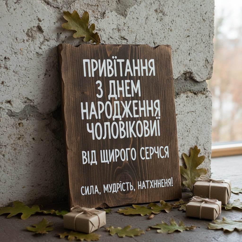 привітання з днем народження для чоловіків своїми словами