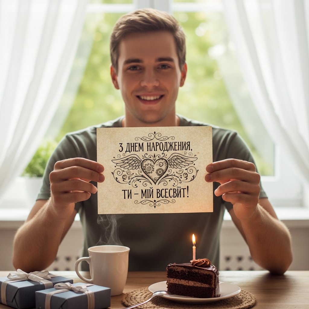 привітання з днем народження хлопцю своїми словами