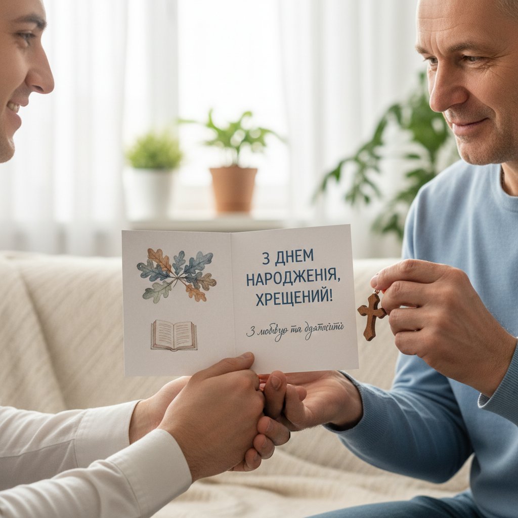 привітання з днем народження хрещеному