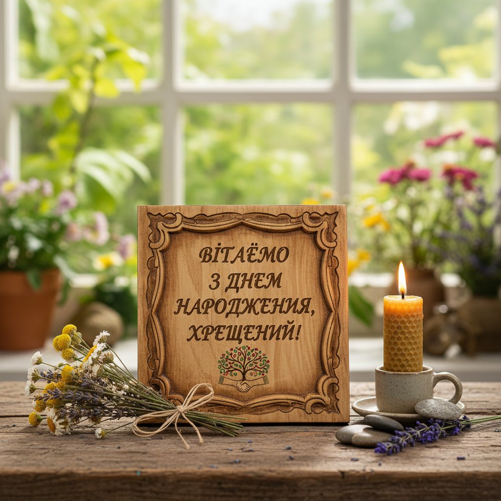 привітання з днем народження хрещеному