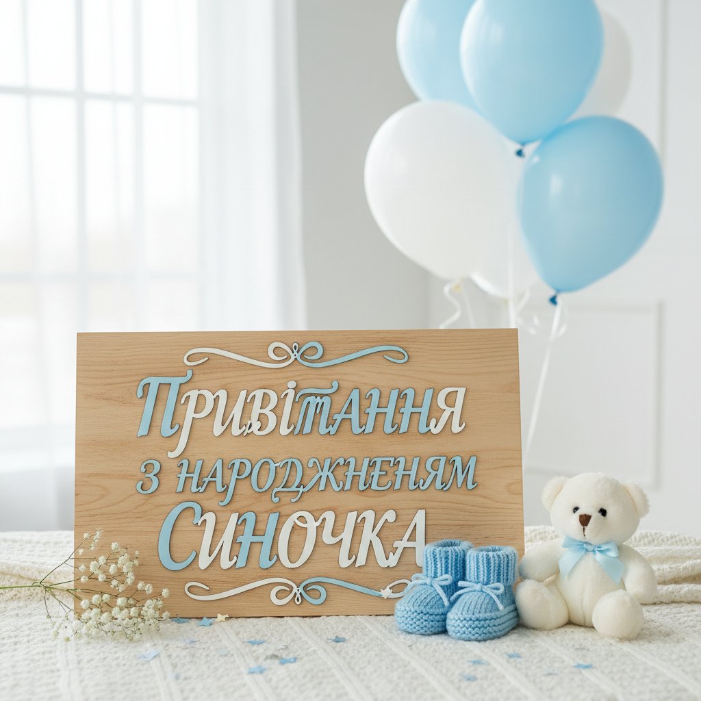 привітання з народженням синочка