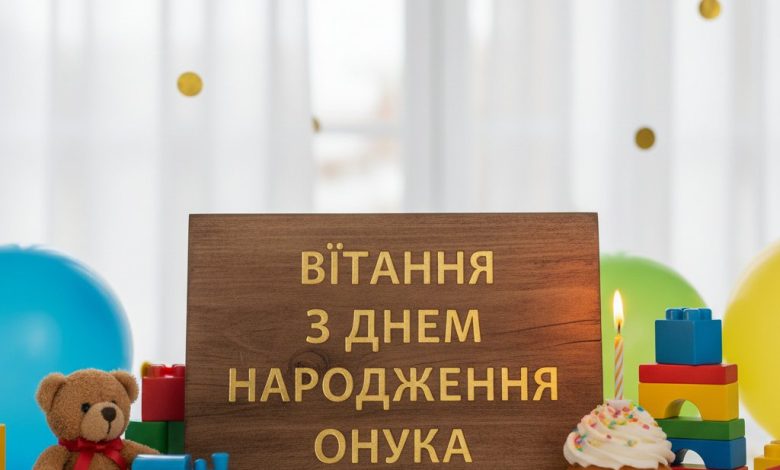 вітання з днем народження онука