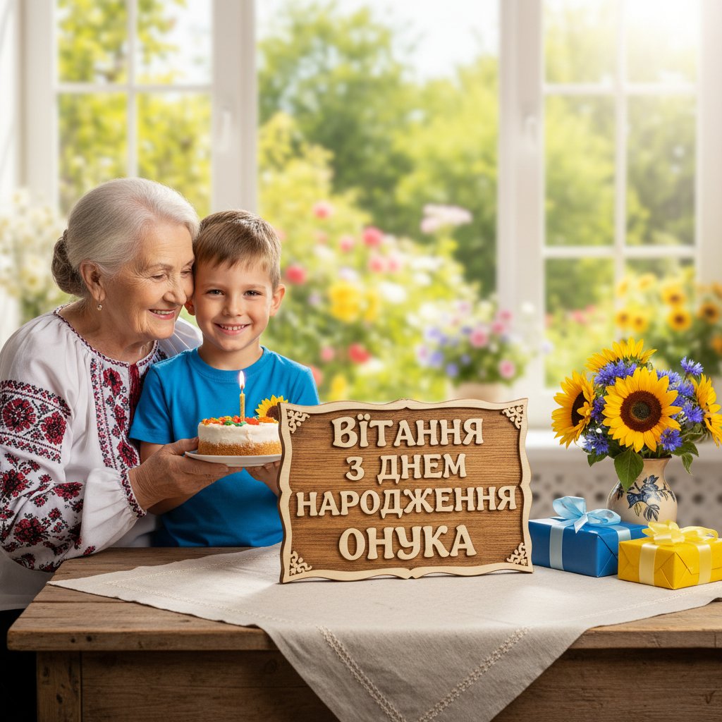 вітання з днем народження онука