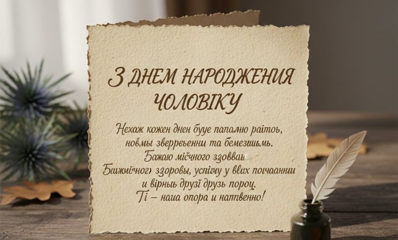 з днем народження чоловіку в прозі