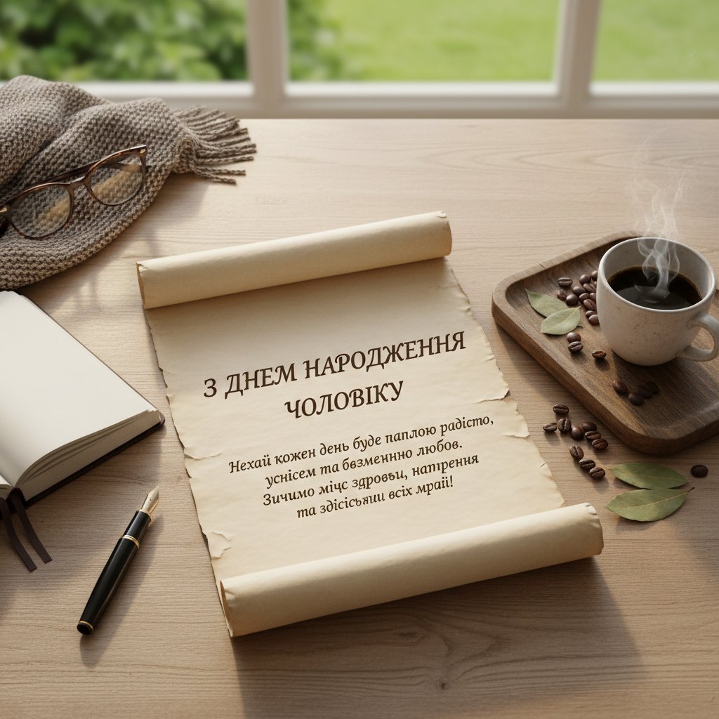 з днем народження чоловіку в прозі
