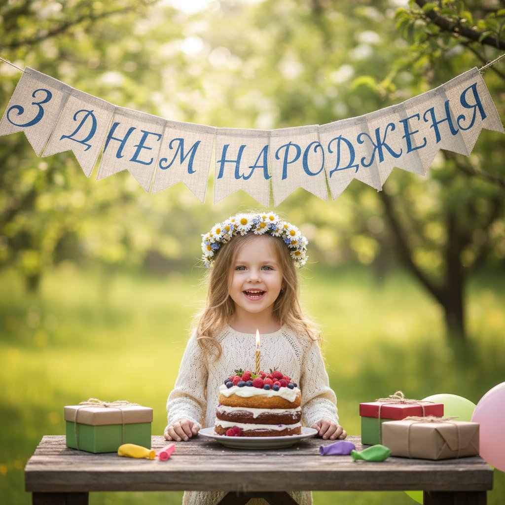 з днем народження дівчинку