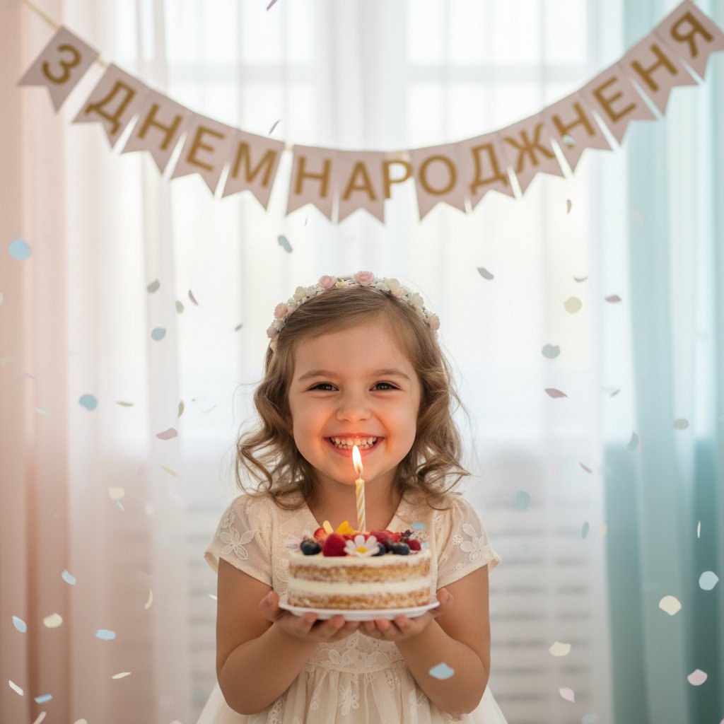 з днем народження дівчинку