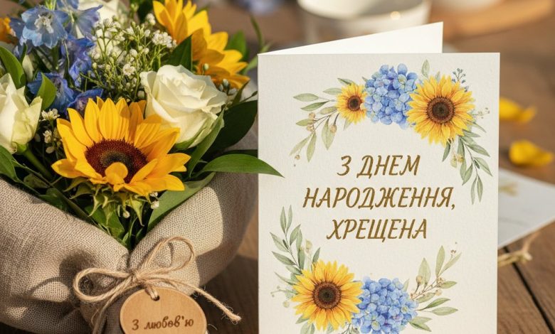 з днем народження хрещена картинки
