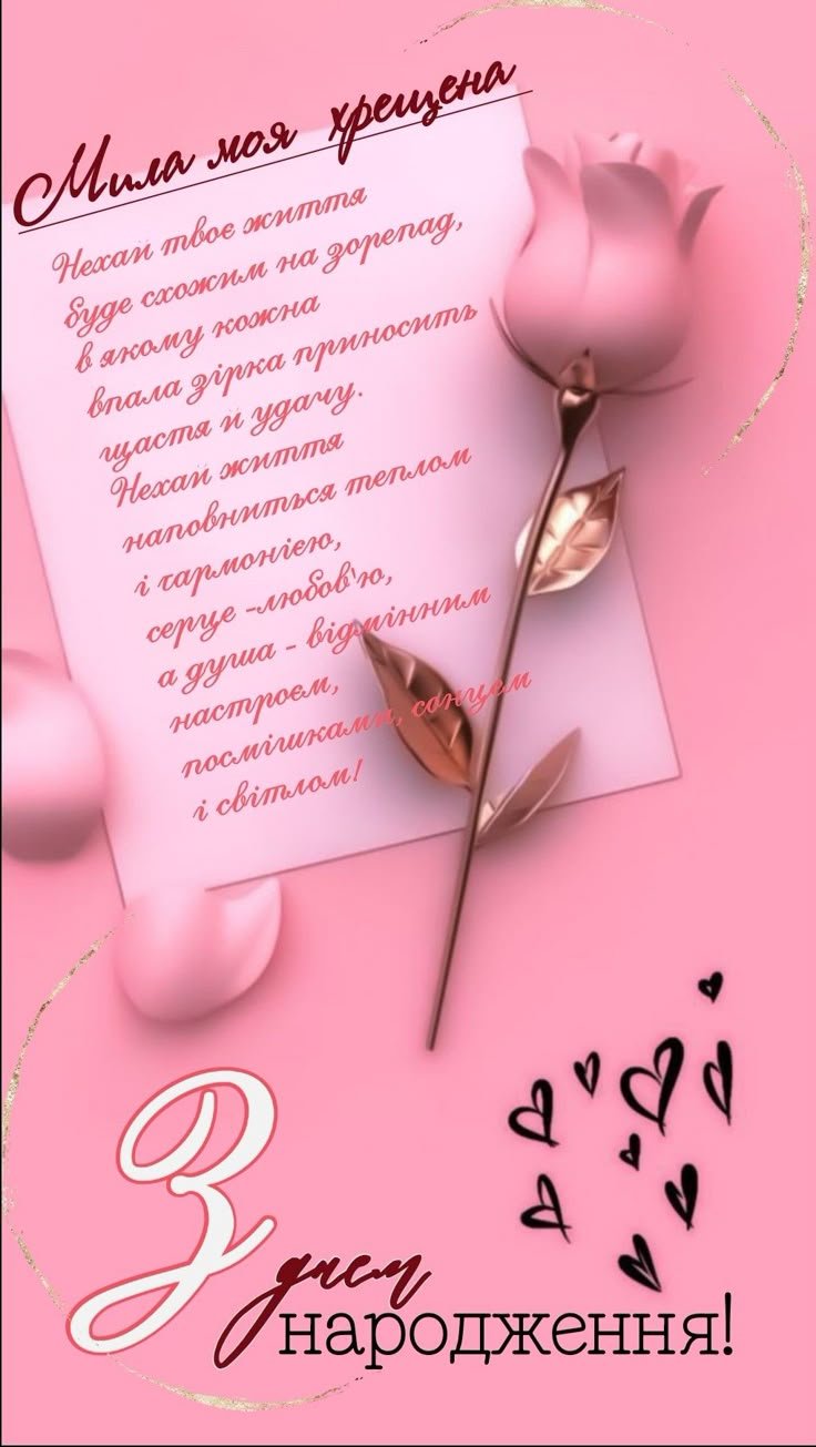з днем народження хрещена картинки