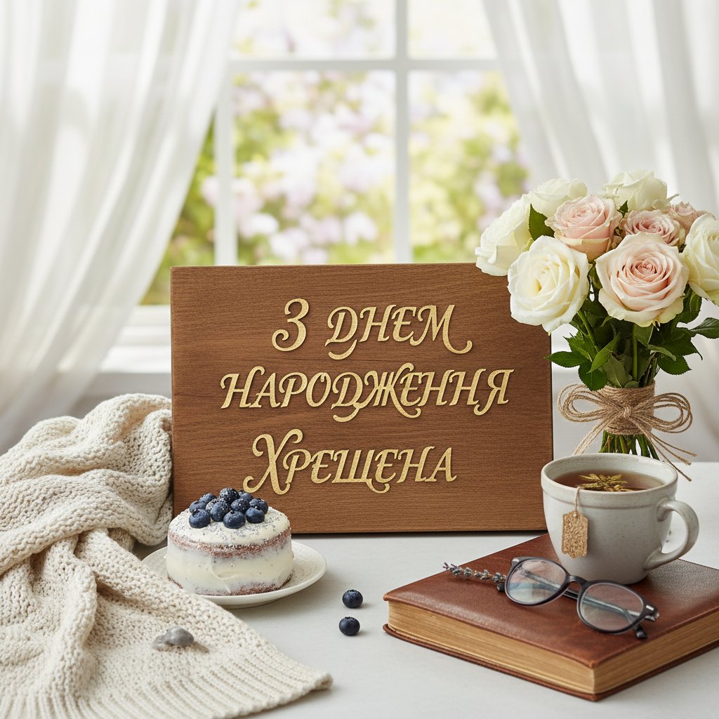 з днем народження хрещена картинки