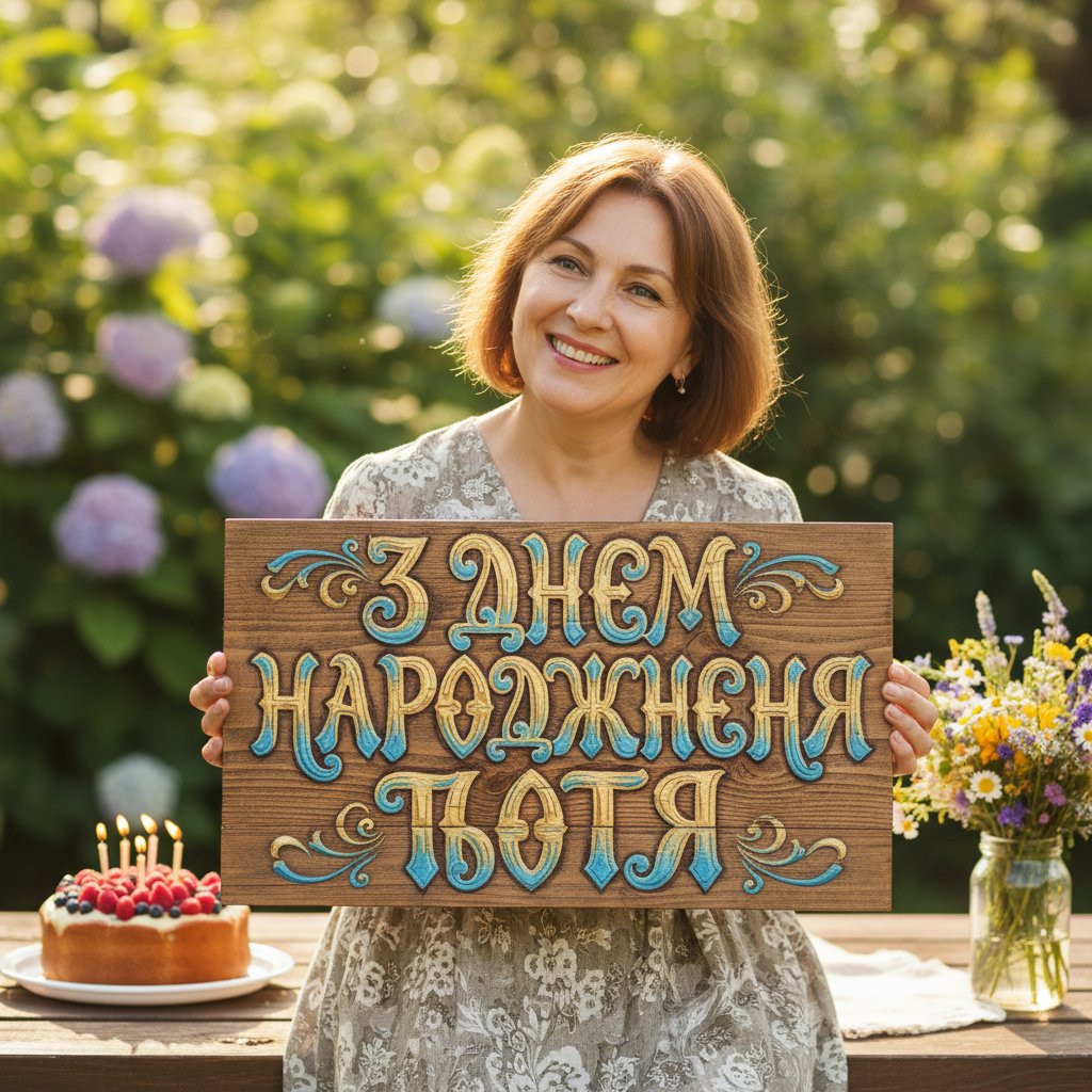 з днем народження тьотя