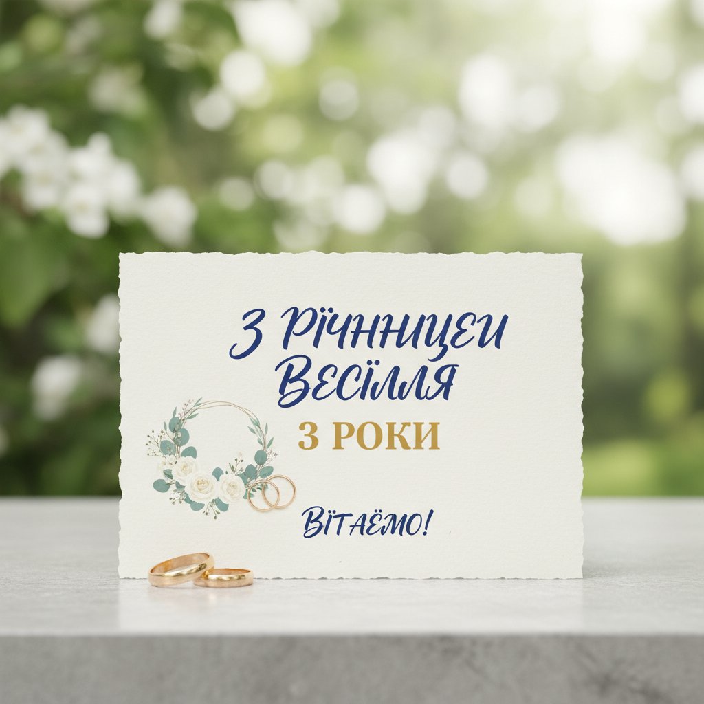 з річницею весілля привітання
