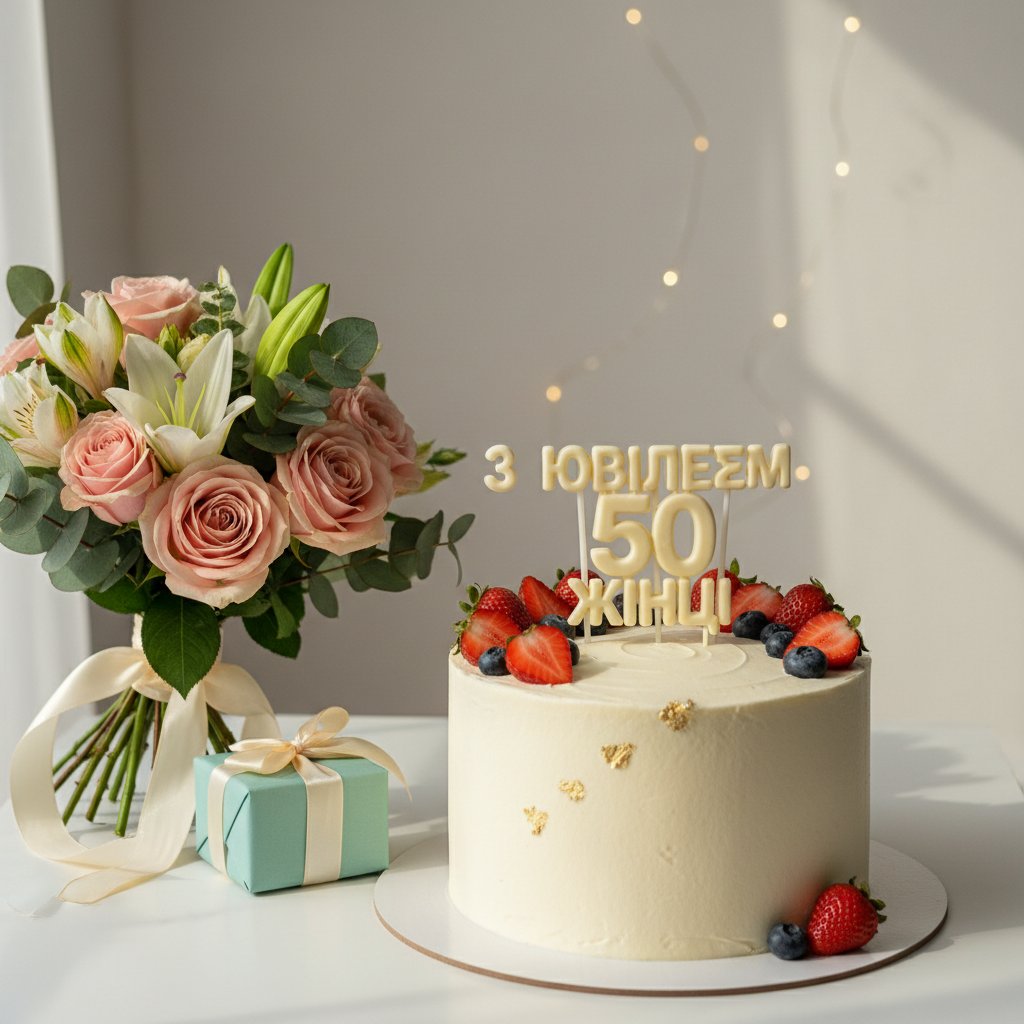 з ювілеєм 50 жінці