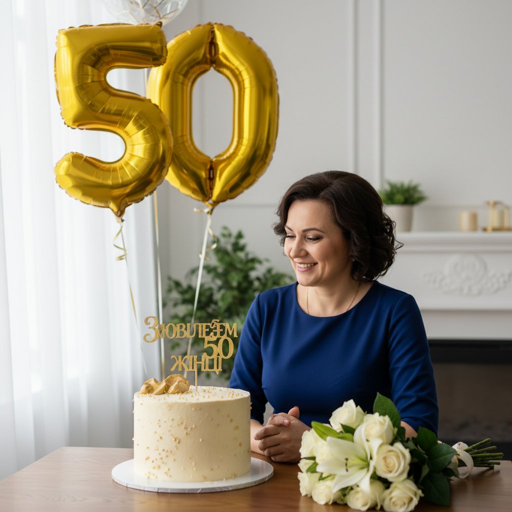 з ювілеєм 50 жінці